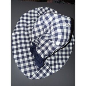 Baby Sun Hat Brand new Blue And White Checkered Pattern